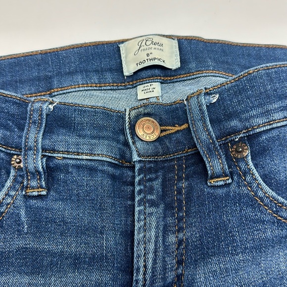 J.Crew 8” Rise Toothpick Jeans – Size 26P - Picture 2 of 7